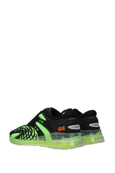 Shop Gucci Sneakers Rubber Black Fluo Green
