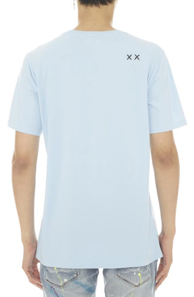 Cult Of Individuality Cotton Graphic Tee In Baby Blue