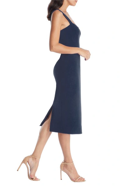 Shop Dress The Population Nicole Sweetheart Neck Cocktail Dress In Navy