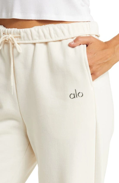 Shop Alo Yoga Accolade Sweatpants In Ivory