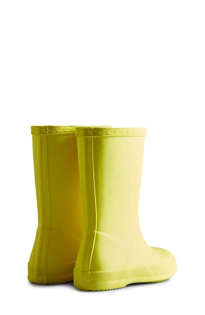 Shop Hunter Kids' First Classic Rain Boot In Zesty Yellow