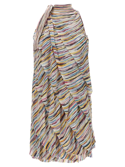 Shop Missoni Flounced Dress Dresses Multicolor