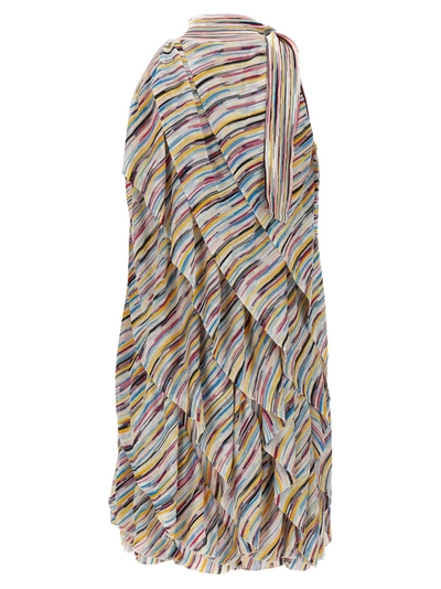Shop Missoni Flounced Dress Dresses Multicolor