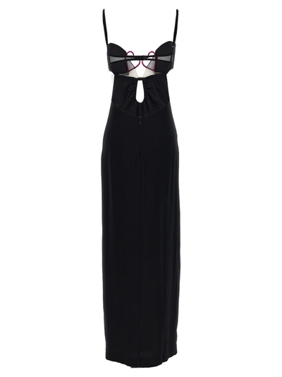 Nensi Dojaka Long Dress With Heart Detail