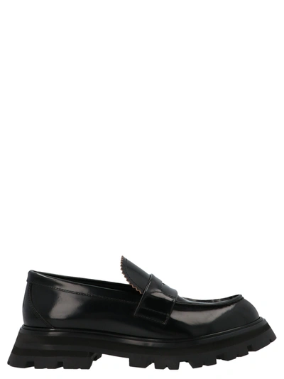 Shop Alexander Mcqueen Leather Loafers