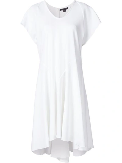 Ellery Raglan Flared Dress In White