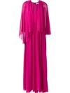 Msgm Layered Pleated Dress In Pink