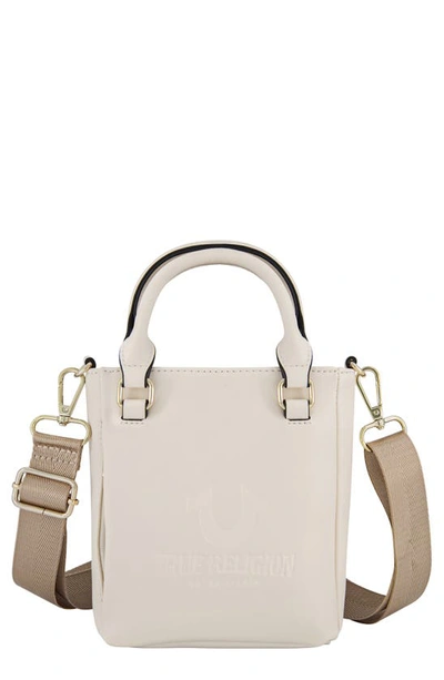 Shop True Religion Brand Jeans Mini Love Crossbody Bag In Bone