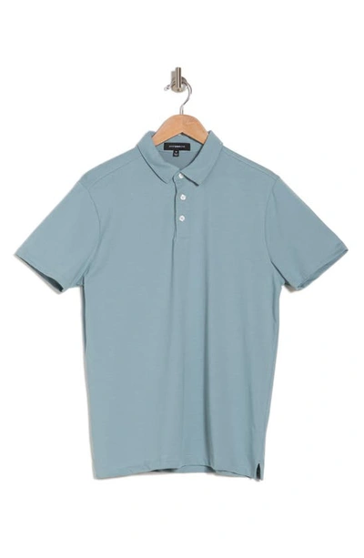 Shop Westzeroone Boston Cotton Blend Polo In Soft Teal