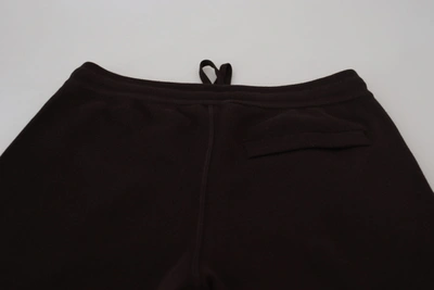 Shop Dolce & Gabbana Brown Cashmere Trousers Bottoms Drawstring Men's Pants