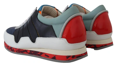 Shop Dolce & Gabbana Multicolor Leather Sport Low Top Men's Sneakers