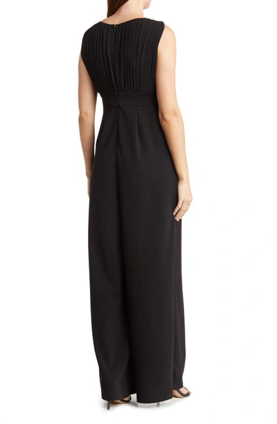 Love By Design Aster Deep V-neck Jumpsuit In Black