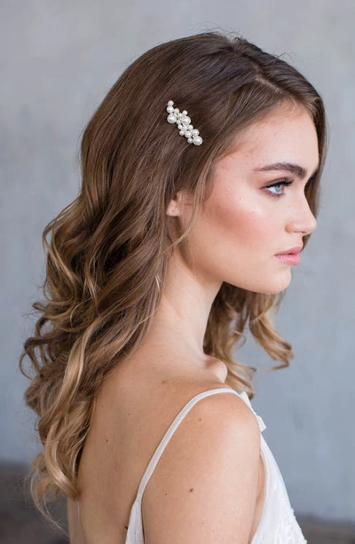 Brides And Hairpins Imitation Pearl Hair Clip In Silver