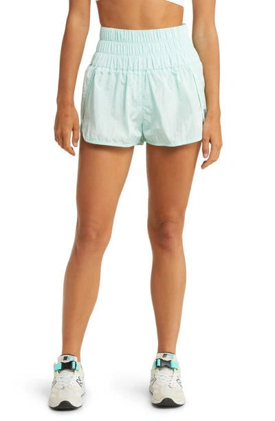 Shop Fp Movement The Way Home Shorts In Washed Aqua