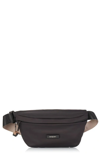 Shop Hedgren Halo Water Repellent Belt Bag In Black