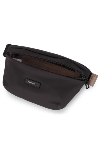 Shop Hedgren Halo Water Repellent Belt Bag In Black