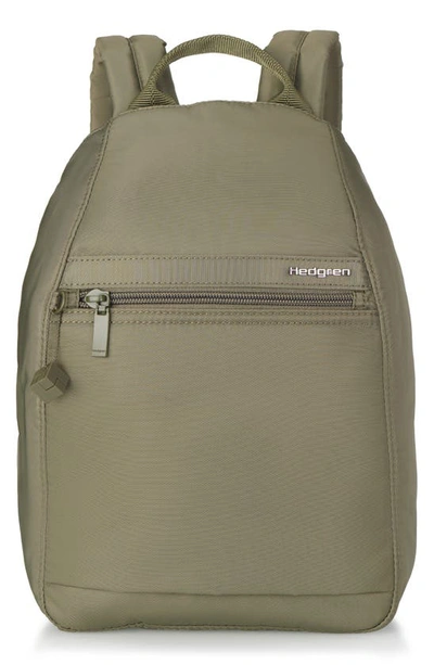 Shop Hedgren Small Vogue Water Repellent Rfid Backpack In Olive