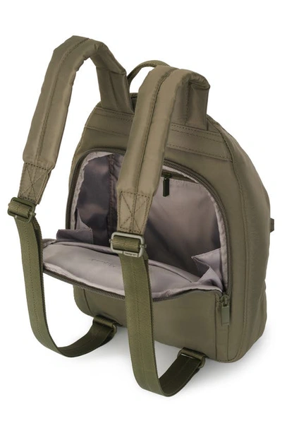 Shop Hedgren Small Vogue Water Repellent Rfid Backpack In Olive