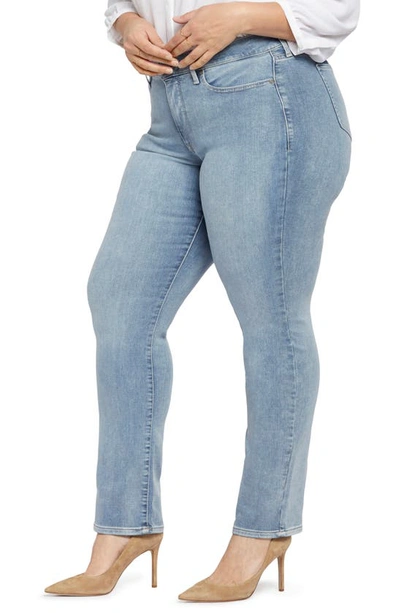 Nydj Joni Womens High Rise Relaxed Capri Jeans In Blue