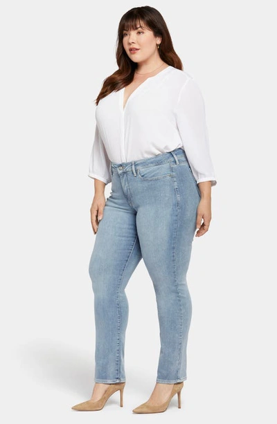 Nydj Joni Womens High Rise Relaxed Capri Jeans In Blue