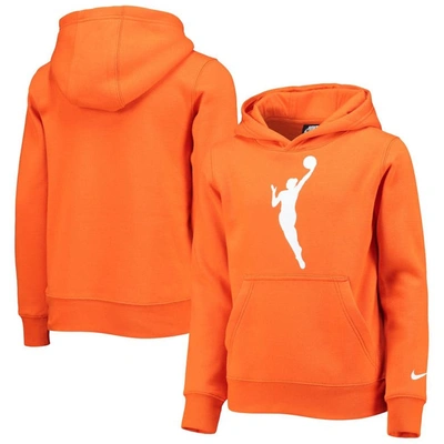Shop Nike Youth  Orange Wnba Pullover Hoodie