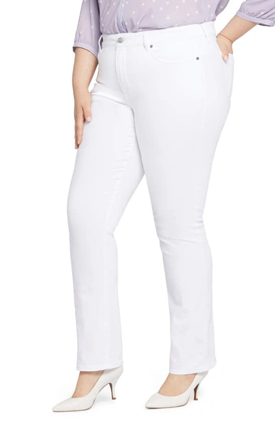 Nydj Marilyn Straight Leg Jeans In Optic White