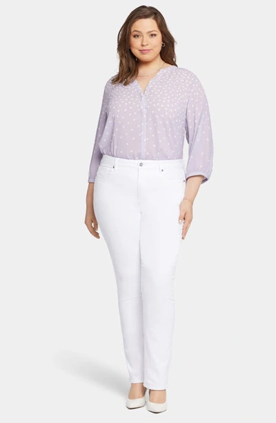 Nydj Marilyn Straight Leg Jeans In Optic White