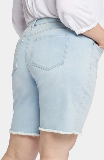Shop Nydj Frayed Hem Boyfriend Shorts In Brightside