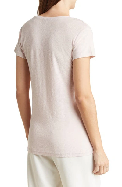 Shop James Perse Deep V-neck T-shirt In Ballerina