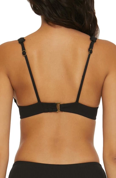 Shop Becca Fine Line Underwire Bikini Top In Black