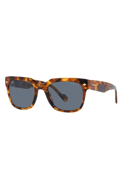 Shop Vogue 54mm Polarized Square Sunglasses In Tortoise