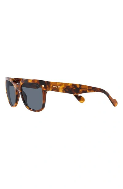 Shop Vogue 54mm Polarized Square Sunglasses In Tortoise