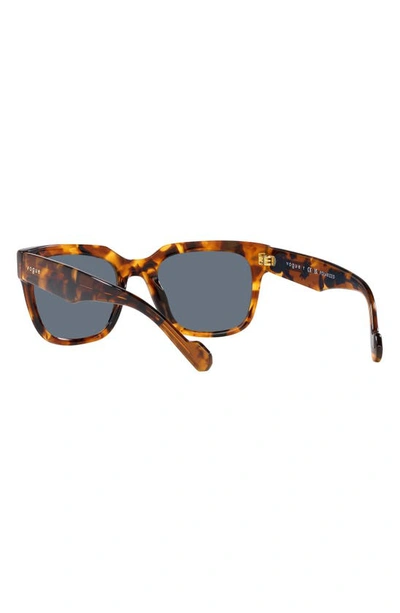 Shop Vogue 54mm Polarized Square Sunglasses In Tortoise