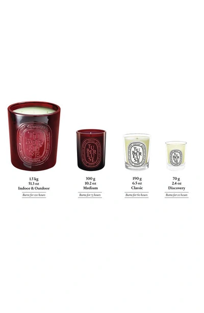 Shop Diptyque Tubereuse (tuberose) Scented Candle, 2.4 oz In Clear Vessel