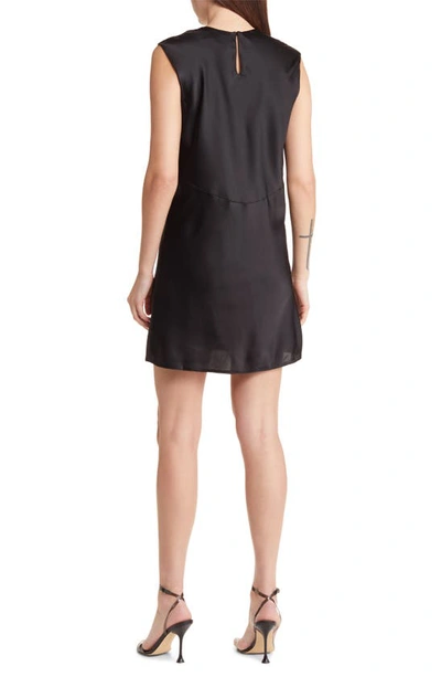 Shop Mother Of All Miley Silk Minidress In Black