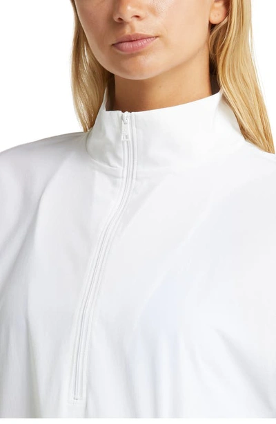 Shop Beyond Yoga In Stride Half Zip Pullover In True White