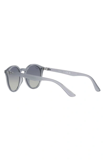 Ray Ban Junior 44mm Round Sunglasses In Blue Gradient
