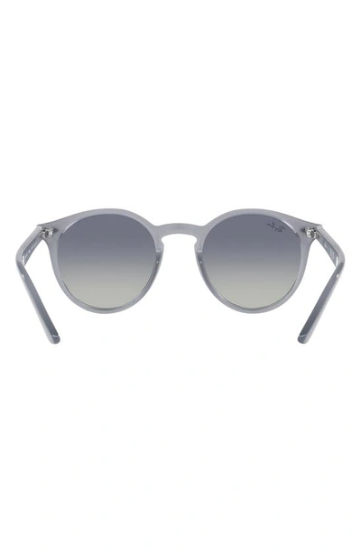 Ray Ban Junior 44mm Round Sunglasses In Blue Gradient