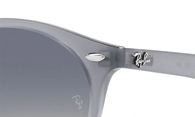 Shop Ray Ban Ray-ban Junior 44mm Round Sunglasses In Blue Gradient