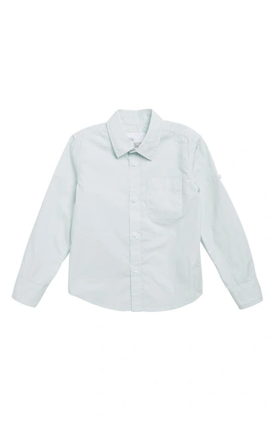 Shop Nordstrom Rack Kids' Cotton Poplin Shirt In Blue Fade