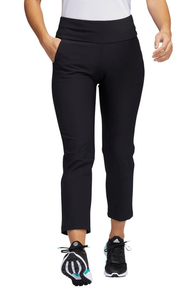 Shop Adidas Golf Pull-on Ankle Golf Pants In Black