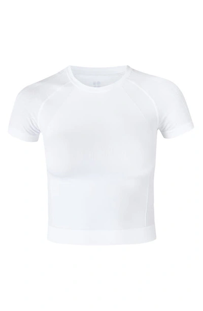 Sweaty Betty Athlete Seamless Crop T-shirt In White