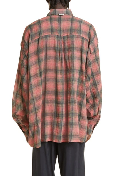 Our Legacy Borrowed Shirt Big Lumbercheck Print In Multicolor