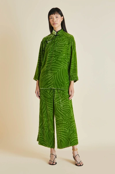 Olivia von halle velvet pajamas hotsell