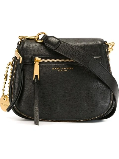 Marc Jacobs Small Recruit Nomad Pebbled Leather Crossbody Bag - Black In Black/gold