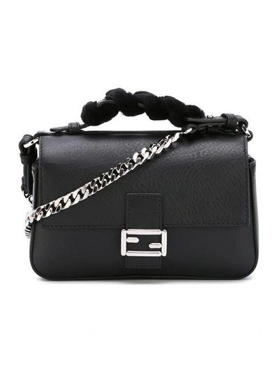 Shop Fendi Micro Double Baguette Crossbody Bag