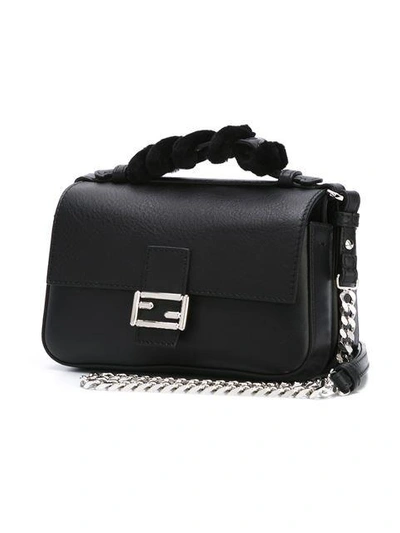 Shop Fendi Micro Double Baguette Crossbody Bag