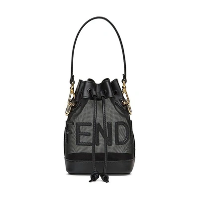 Shop Fendi Mon Trésor Bucket Bag In Noir