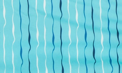 Shop Rainforest Jaws Stretch Swim Trunks In Blue Radiance