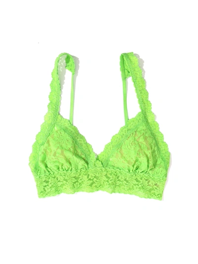Shop Hanky Panky Signature Lace Crossover Bralette In Green